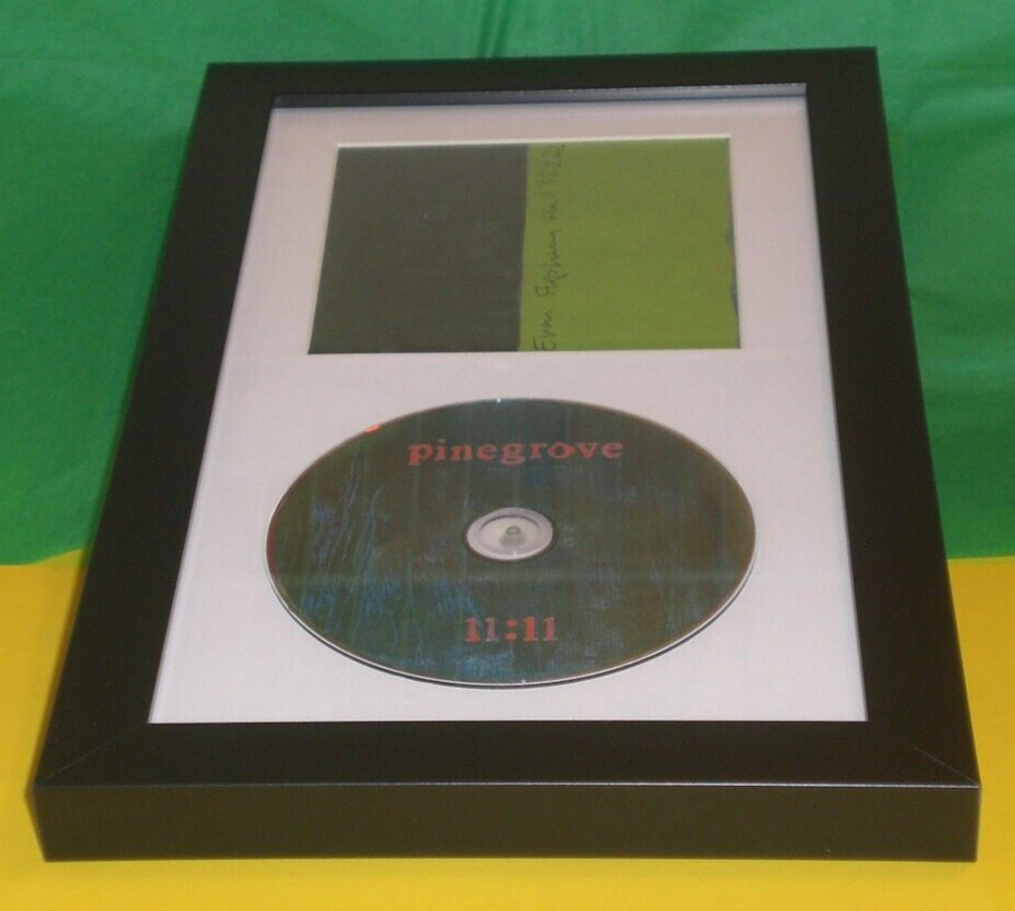 EVAN STEPHENS HALL SIGNED & FRAMED PINEGROVE 11:11 CD DISPLAY AUTOGRAPH COA