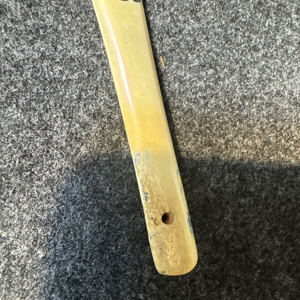 Old Japanese Bovine Bone Spatula Sewing Tool.