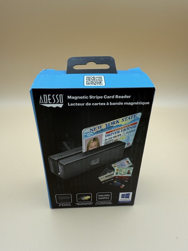 Adesso MSR-100 Magnetic Stripe Card Reader (MSR-100)