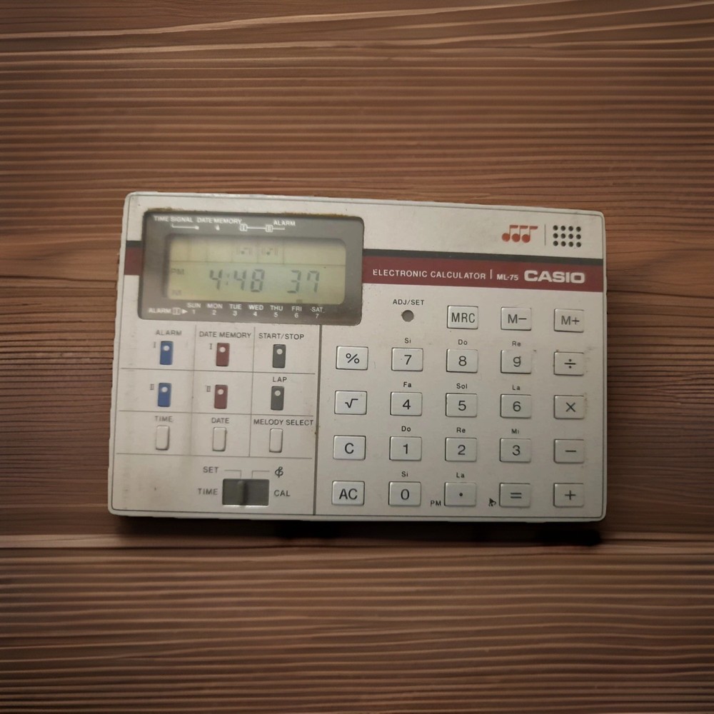 Rare Casio ML-75 calculator Working