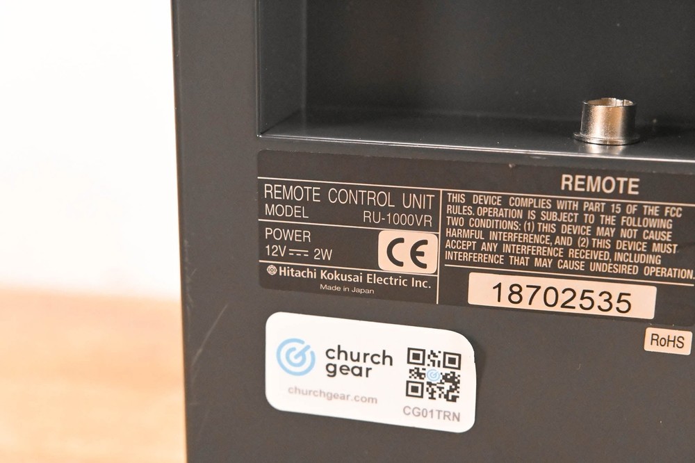 Hitachi RU-1000VR Remote Control Panel CG01TRN