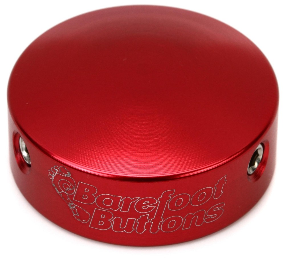 Barefoot Buttons V2 Standard Footswitch Cap - Red (5-pack) Bundle