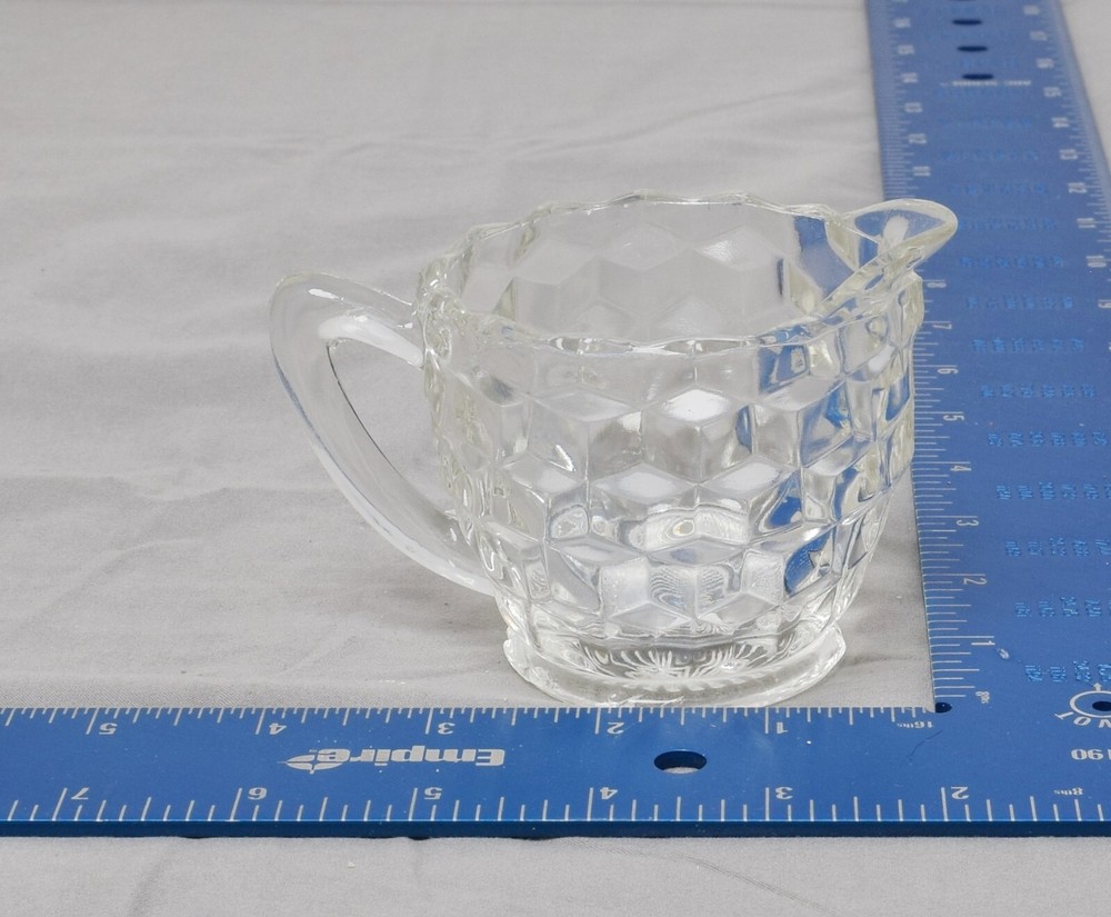 Vintage Jeannette ~ Cube Clear ~ Creamer ONLY