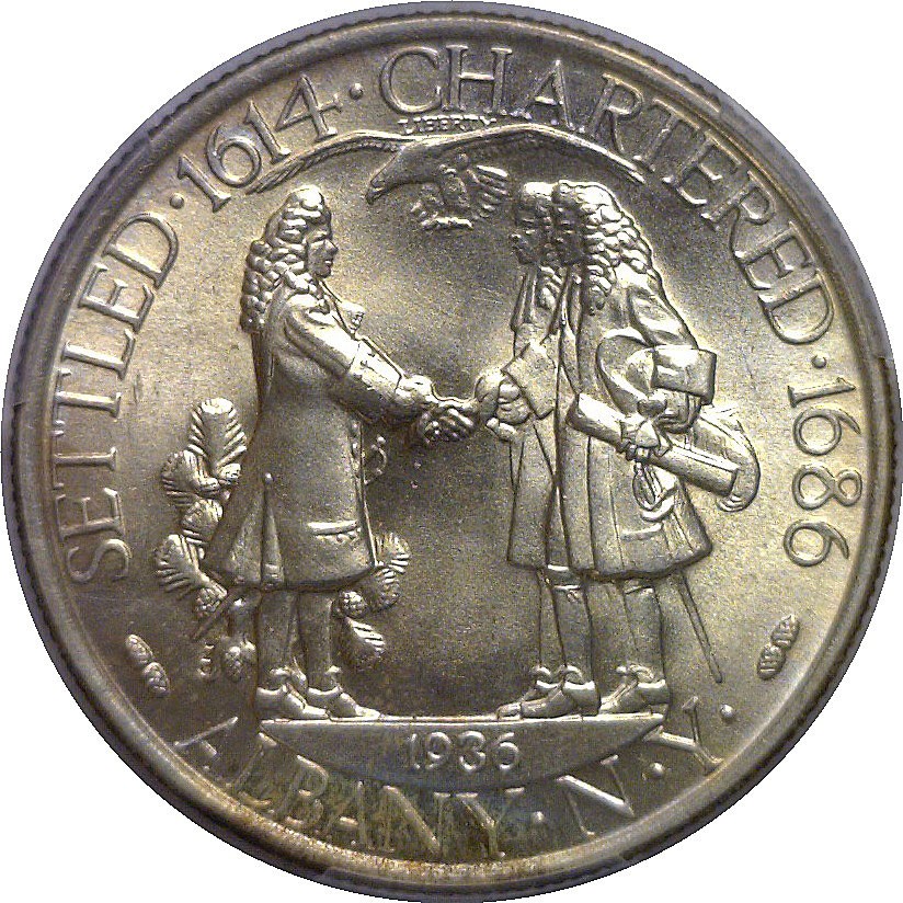 1936 Albany Commemorative Half Dollar PCGS MS-64