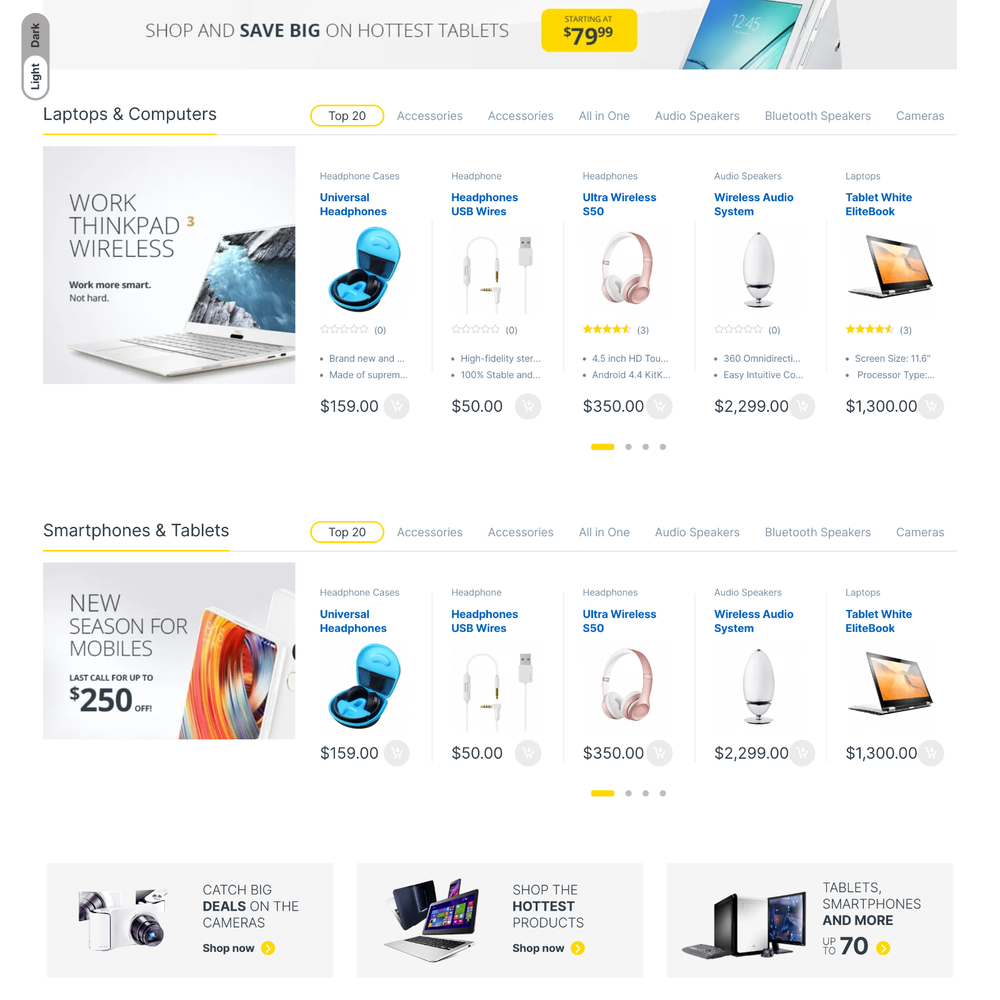 Electronic Mart Website Design with Free 5GB VPS Web Hosting