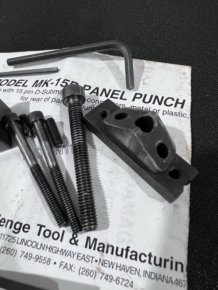 Challenge Tool & Manufacturing MK-15P Panel Punch Tool - 15 Pin D-Sub Connector