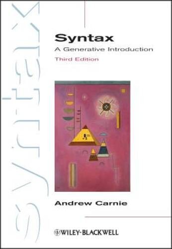 Syntax: A Generative Introduction - Paperback By Carnie, Andrew - GOOD
