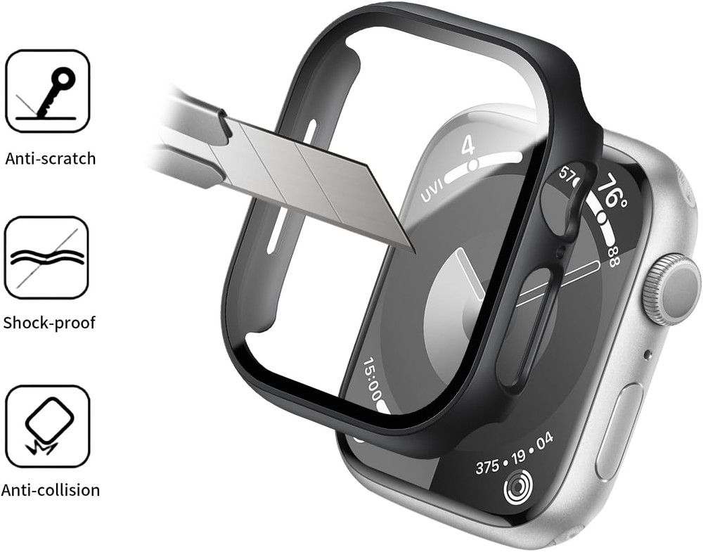 COMMUTER 3 Pack Case for Apple Watch Screen Protector Case Series 10 46Mm