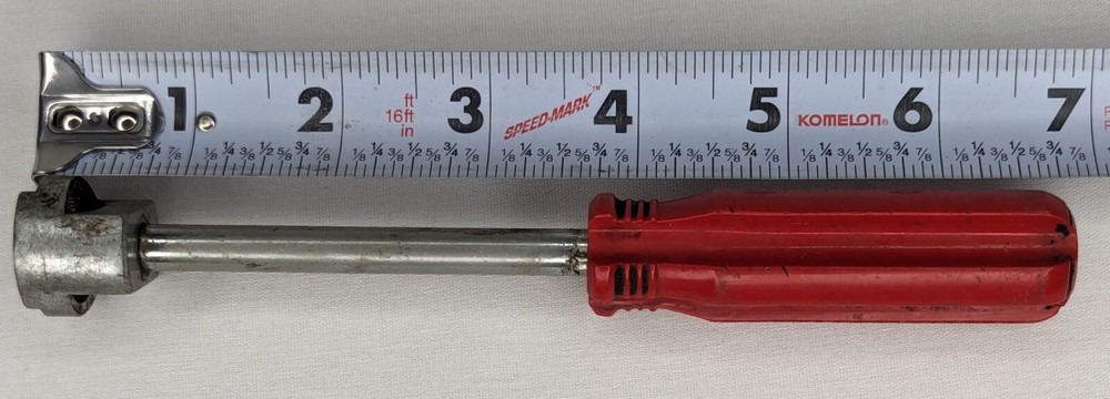 Vintage Brake Spring Tool with Red Plastic Handle