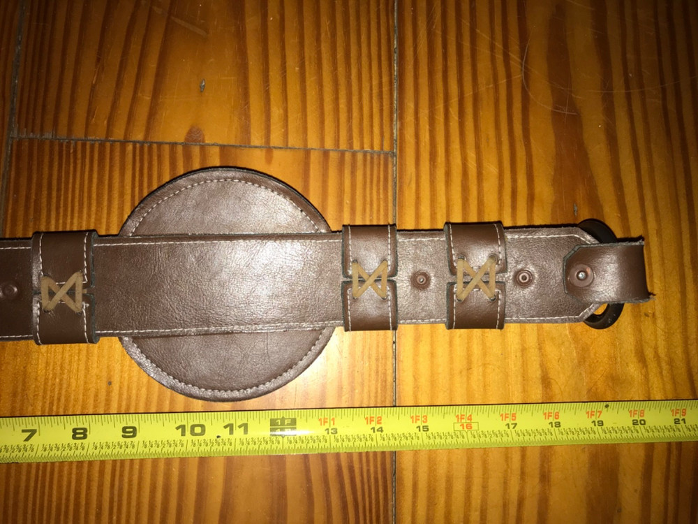 Brown Leather Strap With a Star and 4 Bells