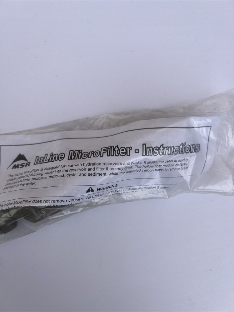 US Military Surplus Hydration InLine MSR MicroFilter, New 4610-01-542-3842