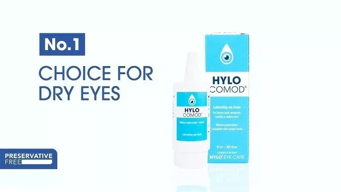 3 x HYLO COMOD EYE DROPS 10ML