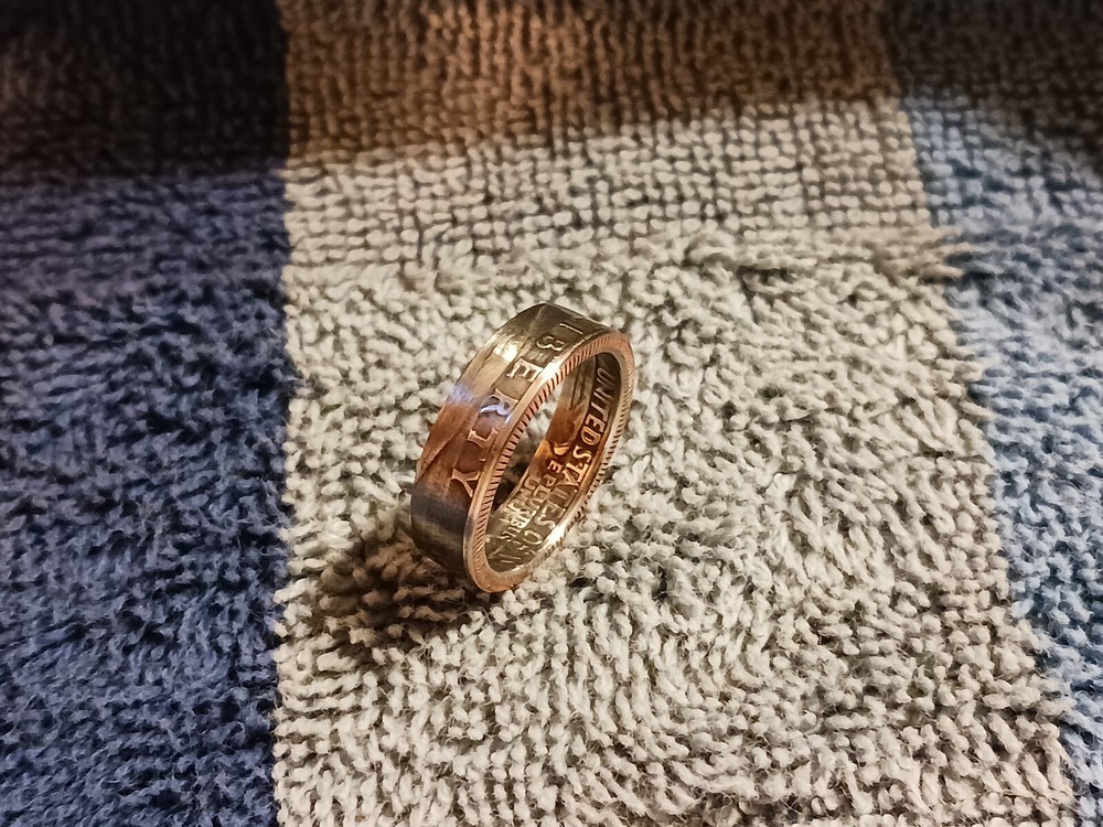 1971 Washington Quarters, Handmade Coin Ring, Size 7- 1/2