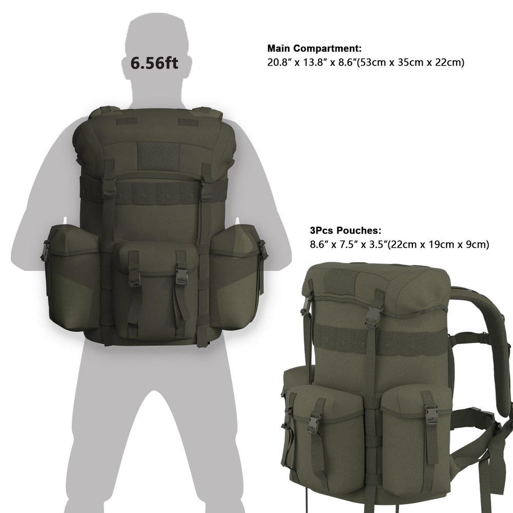 MT ALICE Pack Internal frame Army Survival Combat Rucksack Backpack Ranger Green