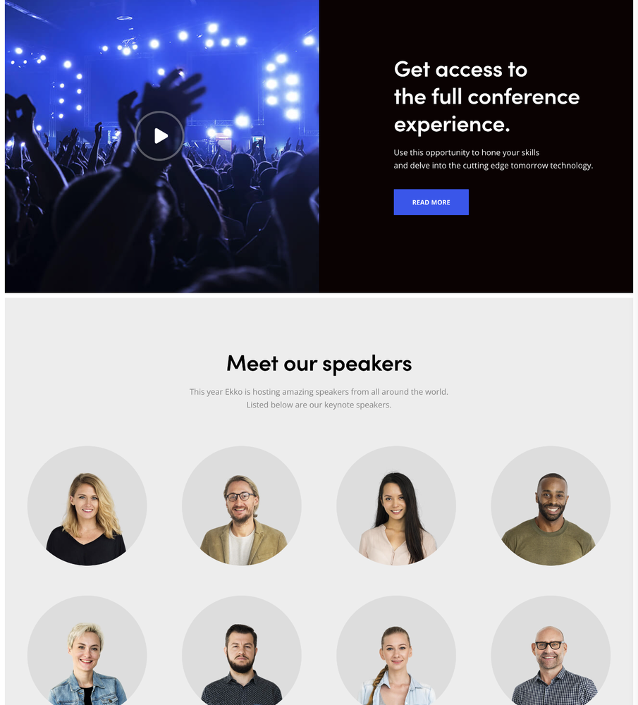Event Website Design with Free VPS Web Hosting and Installation