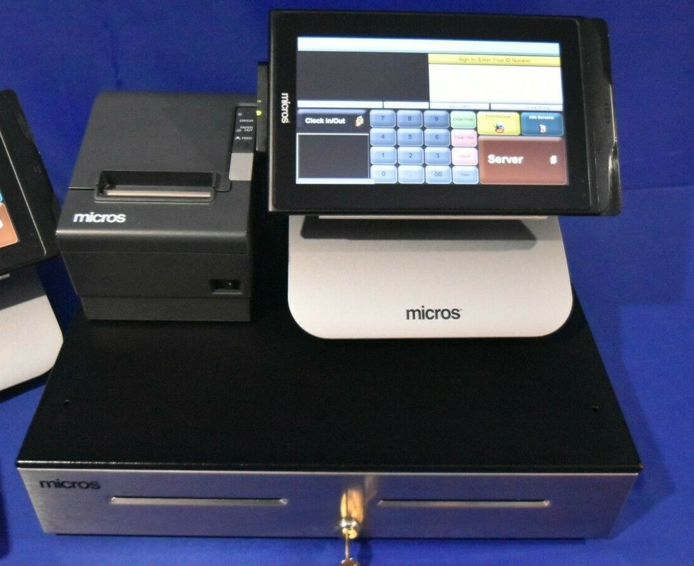 MICROS/ORACLE RES 3700 v 5.5 - 4 MTABLET TERMINAL BUNDLE w/Menu Programming