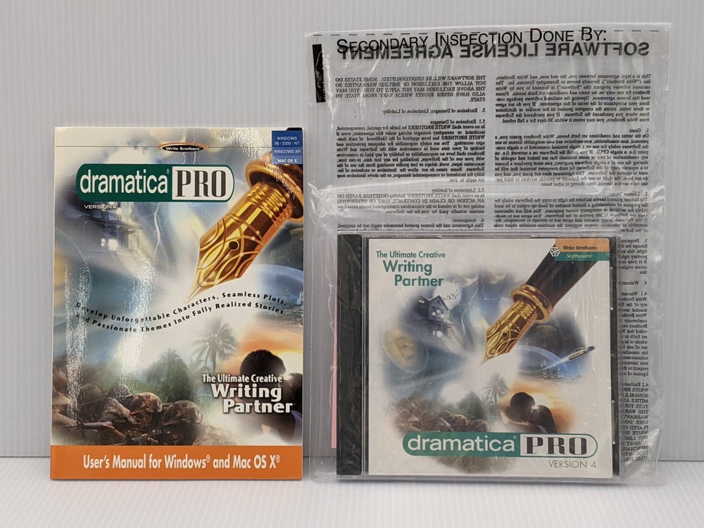 Write Brothers Dramatica Pro Version 4 2006: Windows PC & Mac / Vintage Software