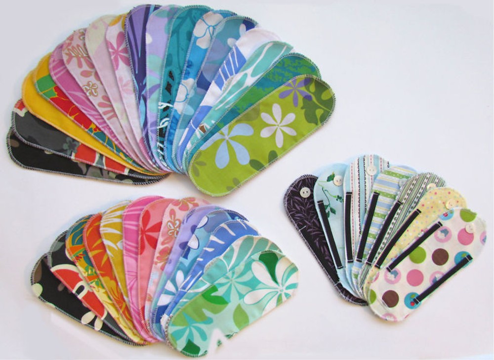 Cloth Menstrual Pantyliner SAMPLER SET - Hawaiian Print