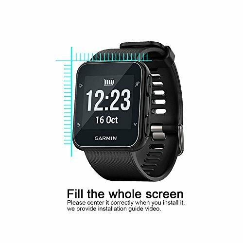for Garmin Forerunner 35 Case, Lamshaw Silicone Case with Screen Protector 2Pack