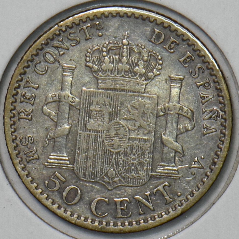 Spain 1900 50 Centimos 297099 combine shipping