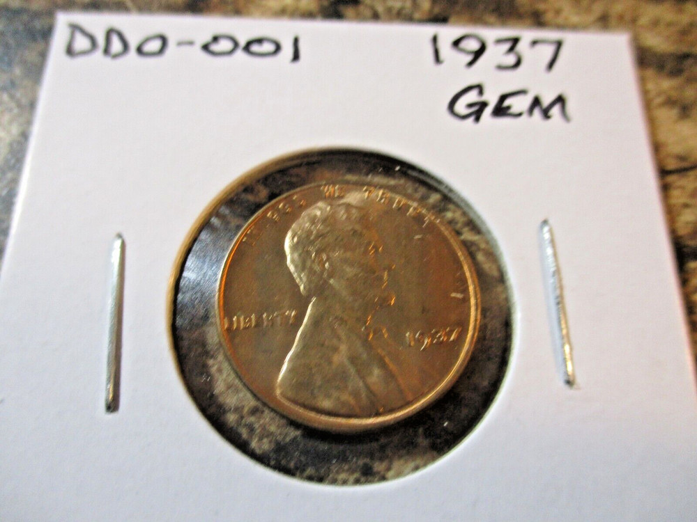 1937 LINCOLN CENT GEM DDO-001     AS