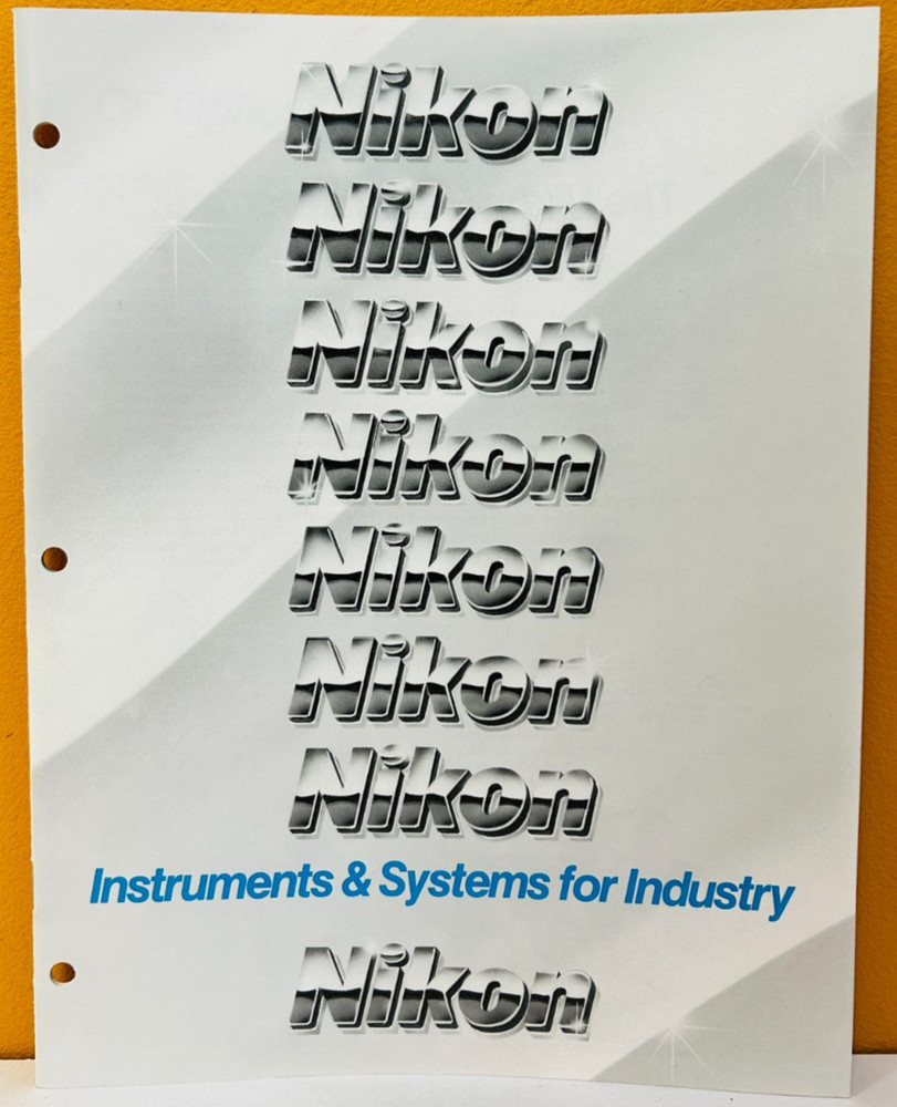 Nikon 1993 Instruments & Systems for Industry Catalog.