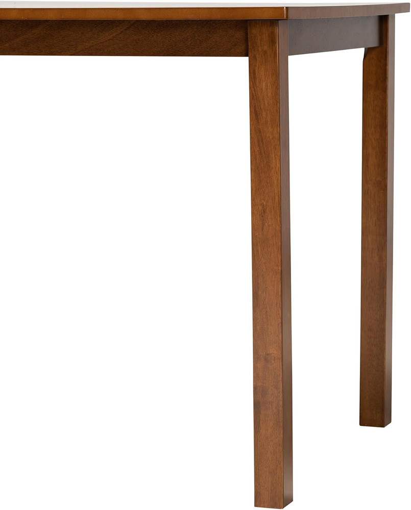 Eveline Walnut Brown Dining Table - Chic & Versatile Design for Any Space