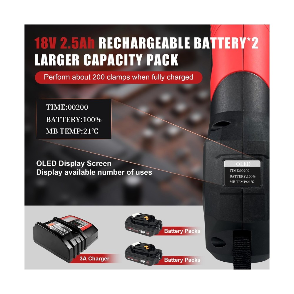 MINI Propress Tool for Copper Pipe, Battery Powered Pro Press Copper Crimper ...