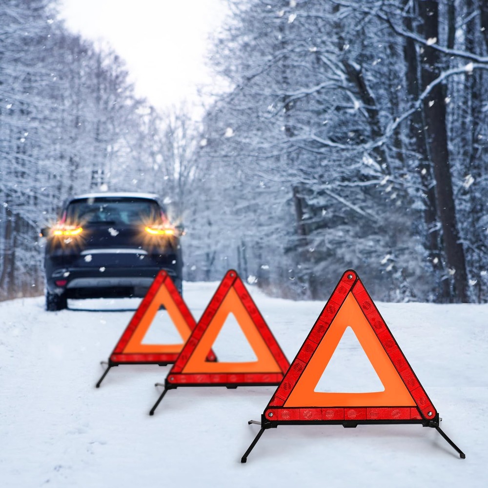 Fasmov 3 Pack Triangle Warning Frame Emergency Triangle...