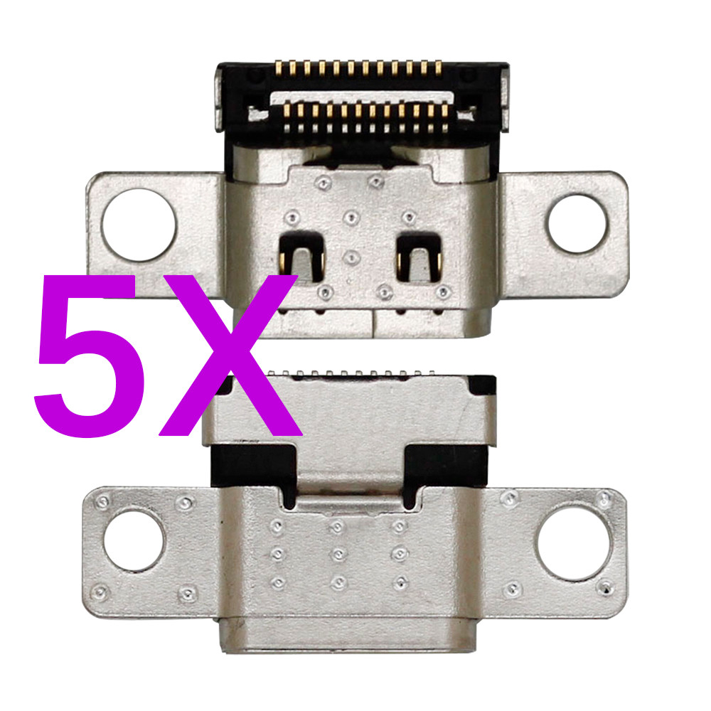 5PCS Type-C USB Charging Port Dock Jack For Lenovo ThinkPad E14 E15 Gen 2 Gen 3