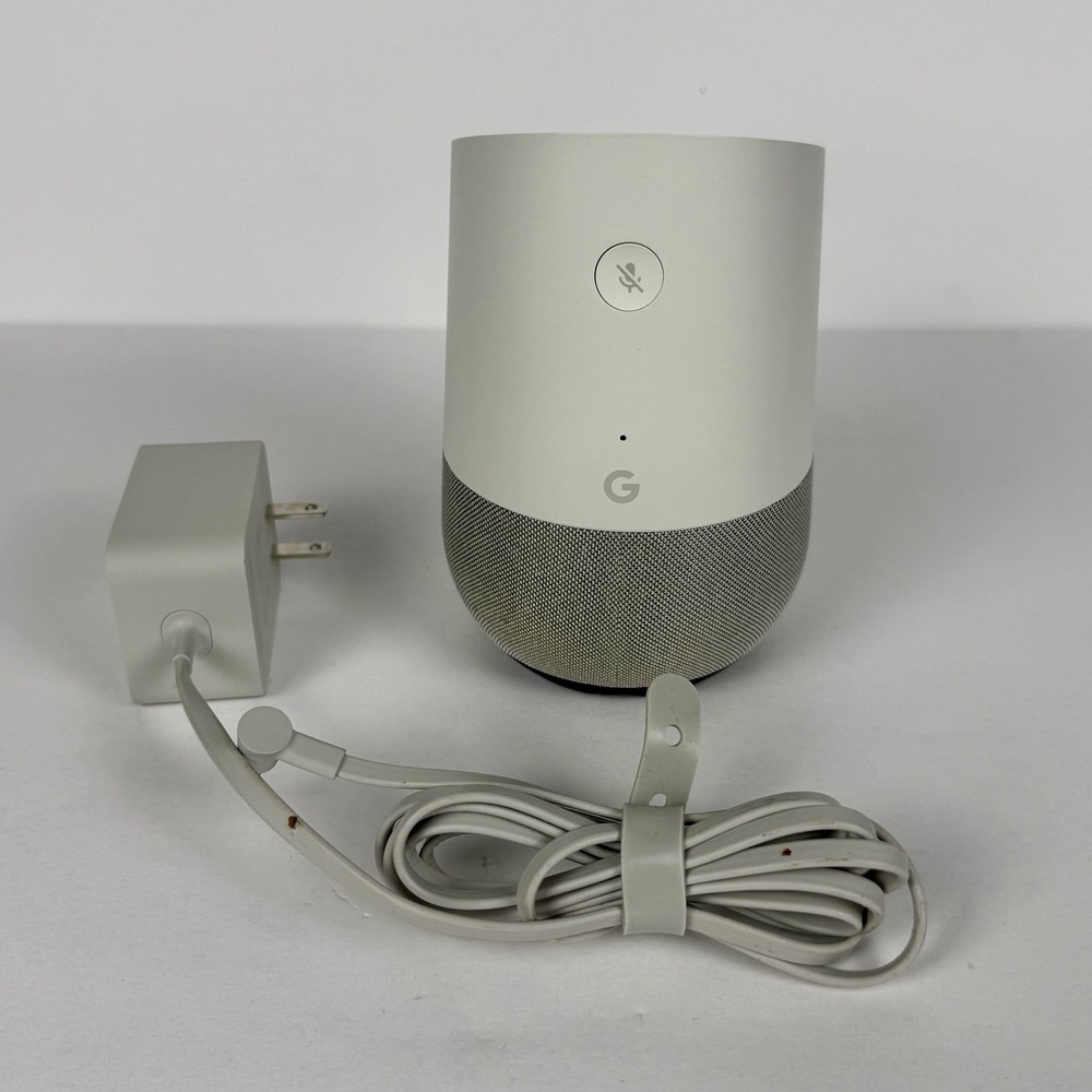 Google Home - Smart Speaker & Google Assistant Light Grey & White/Slate