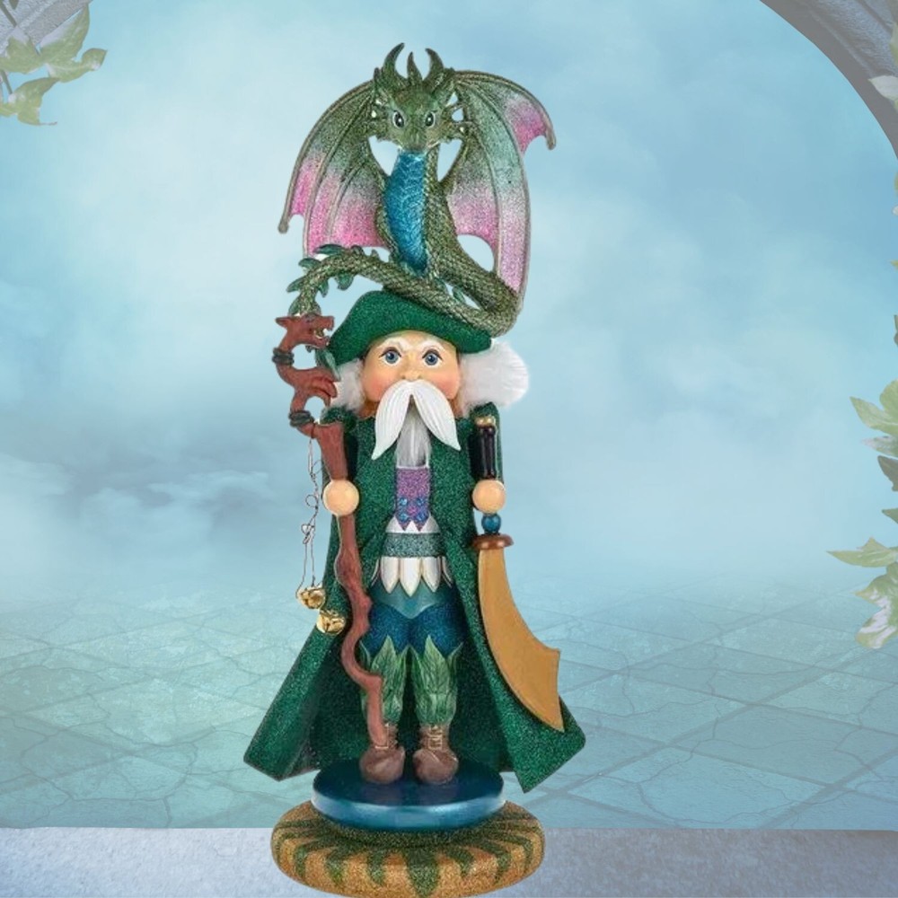 18" Hollywood Nutcrackers™ Wizard With Dragon Nutcracker HA0736