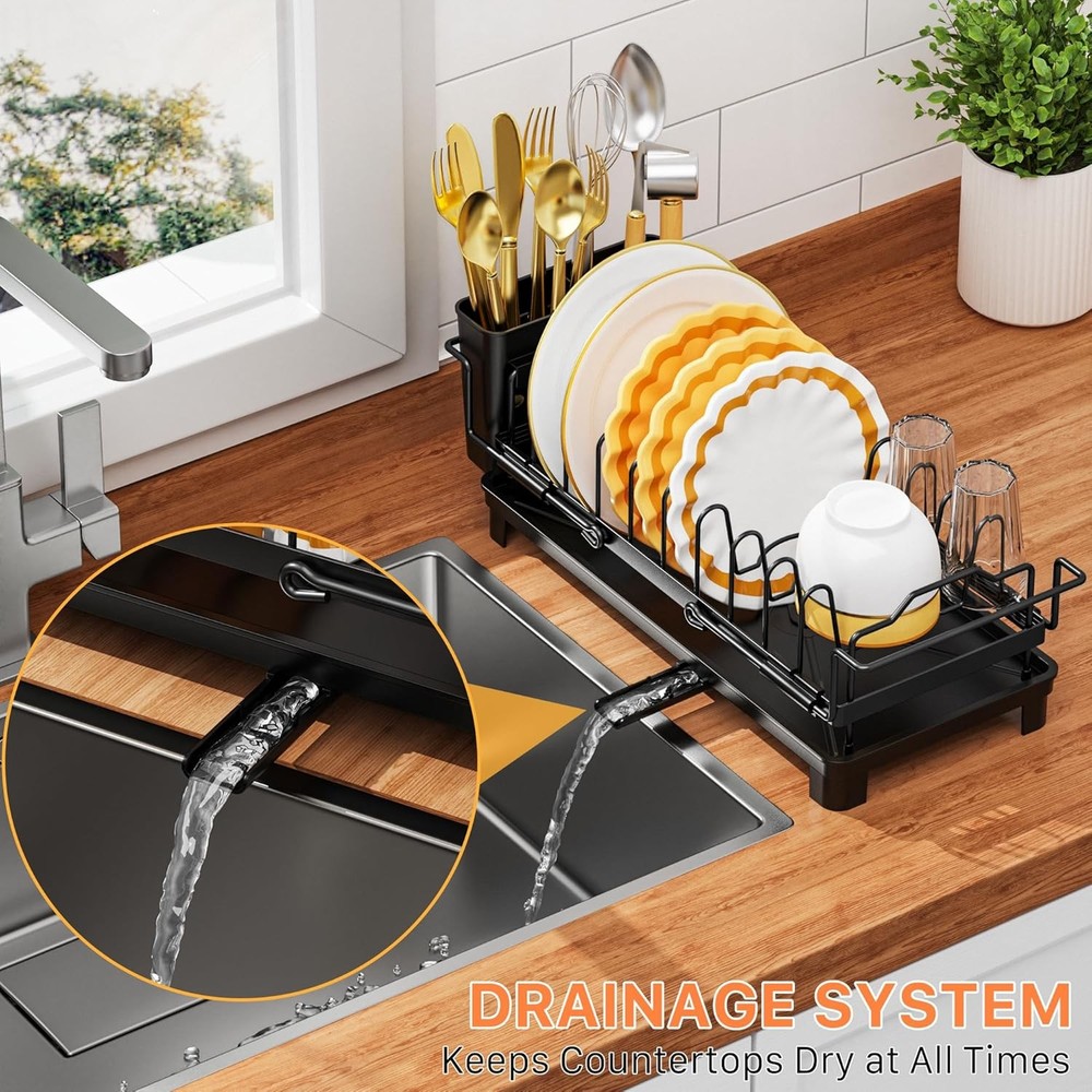 Small Dish Drying Rack - Expandable Sink Dish Drying Rack Over Sinks