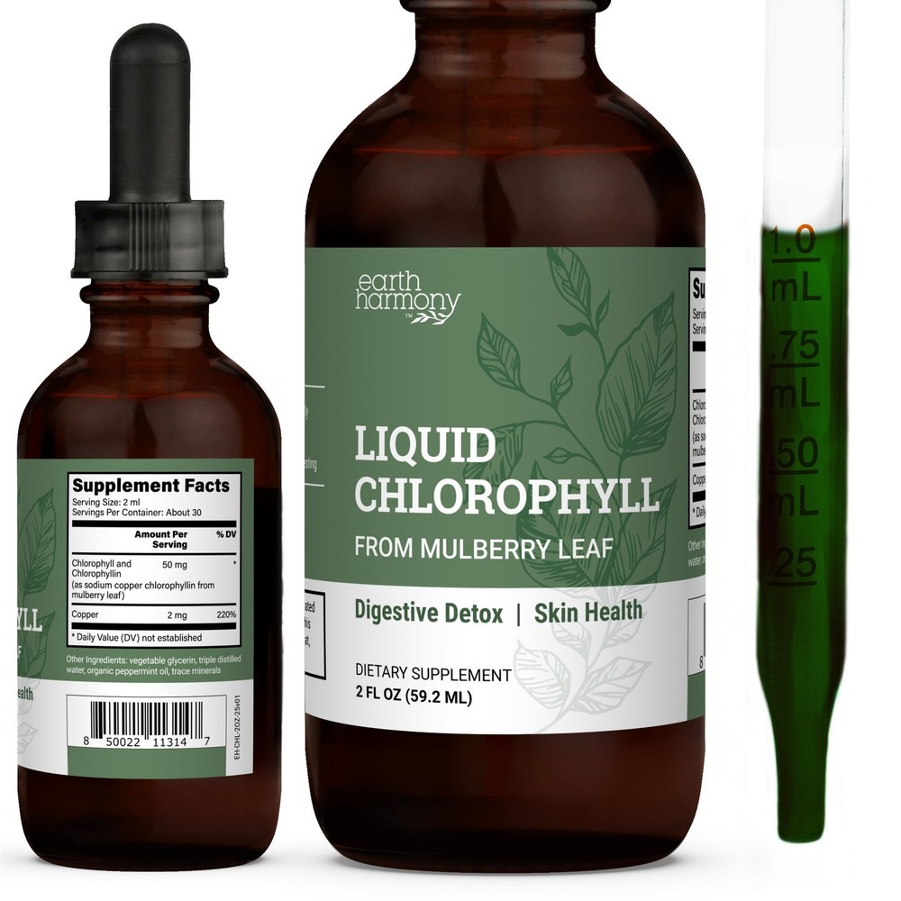 Liquid Chlorophyll, Liquid Drops for Immune System Support