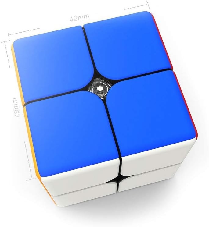 2X2 Speed Cube s Mini Cube Puzzle Toy 2X2X2 Magic Cube 49Mm (Stickerless