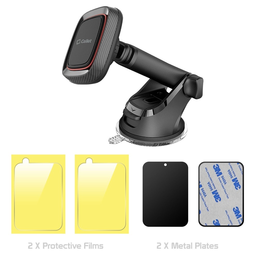 Magnetic Car Dashboard/Windshield Phone Mount - iPhone 13 Pro Max Mini 12 11 SE