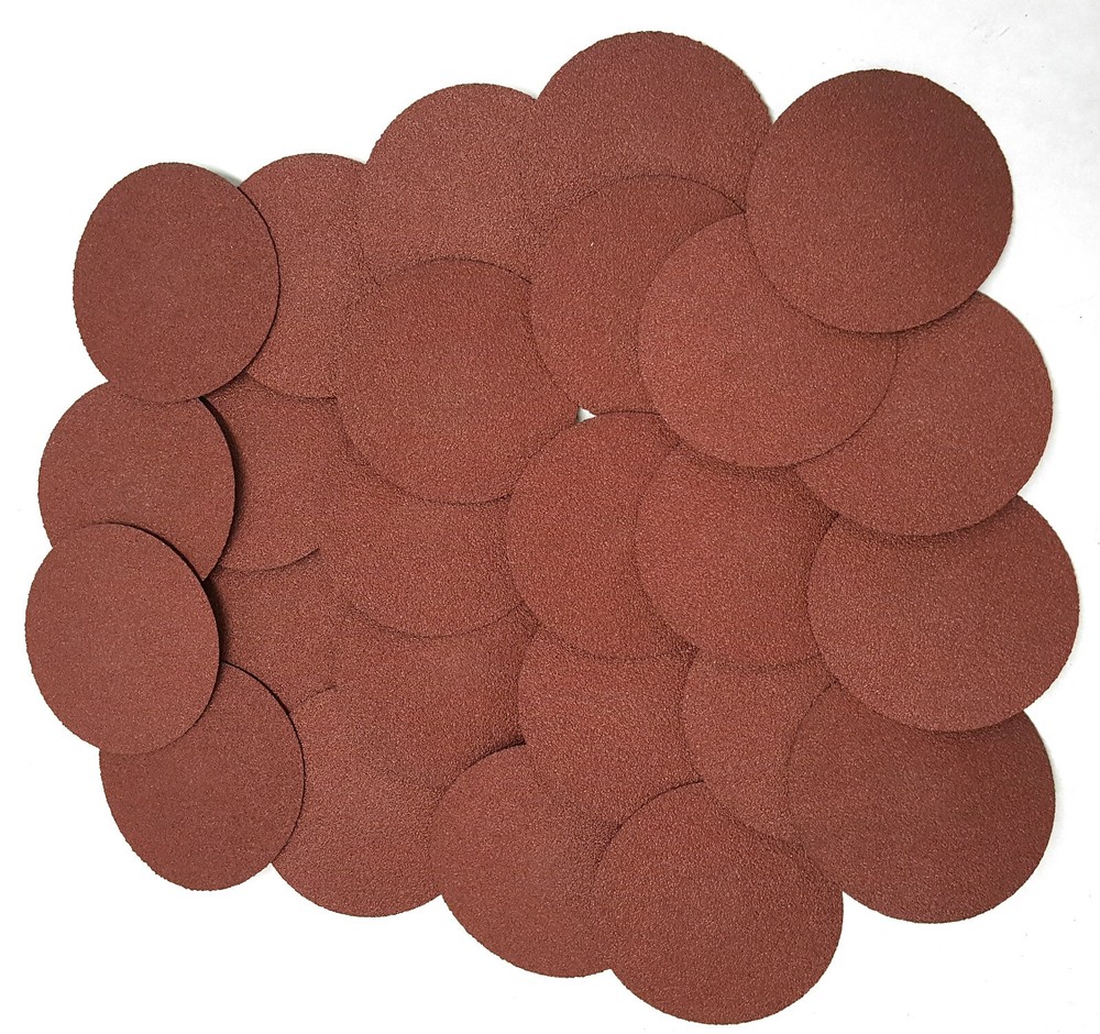 3 inch Quick Change Roll On/Off 36 Grit Locking Aluminum Oxide Discs -50 Pack