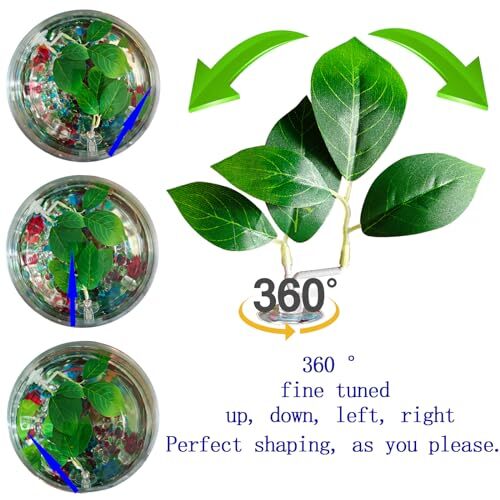 Fish Leaf Pad Fish Tank Accessories Aquarium Décor Simulating pcs Adjustable 3