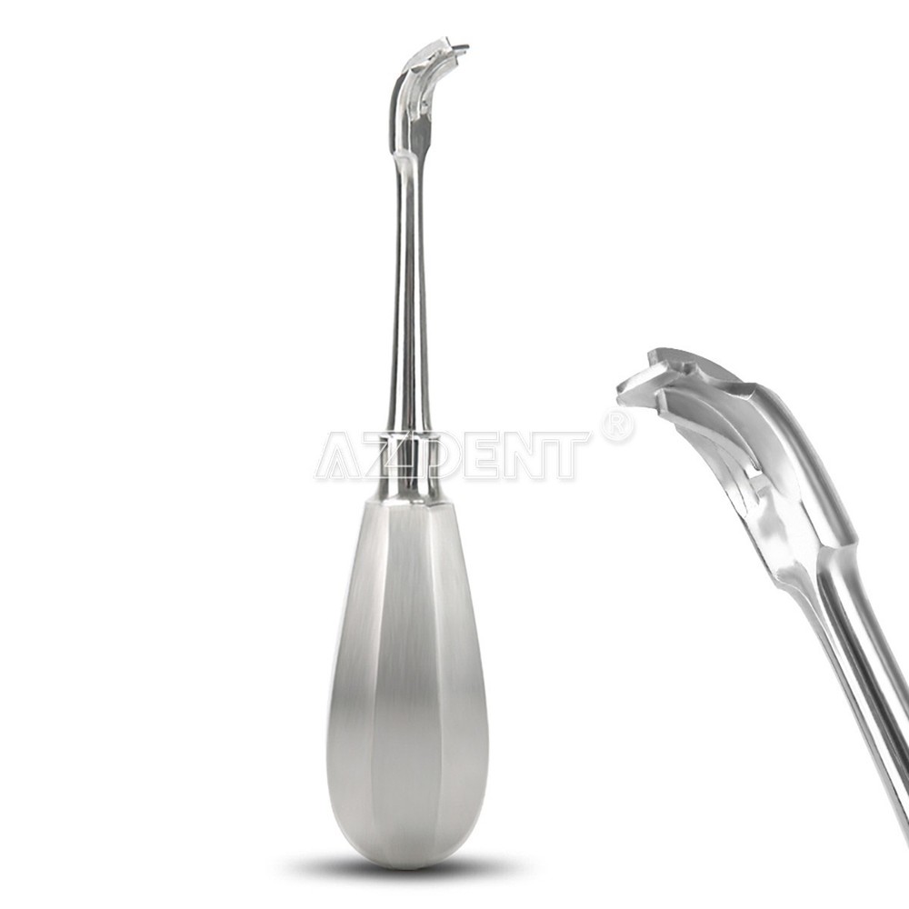 Dental crown removers, curved separators, elevators, and extractors