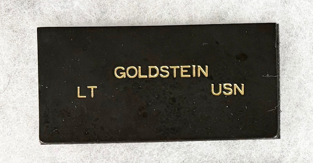 USN Goldstein LT Jacket Name Tag