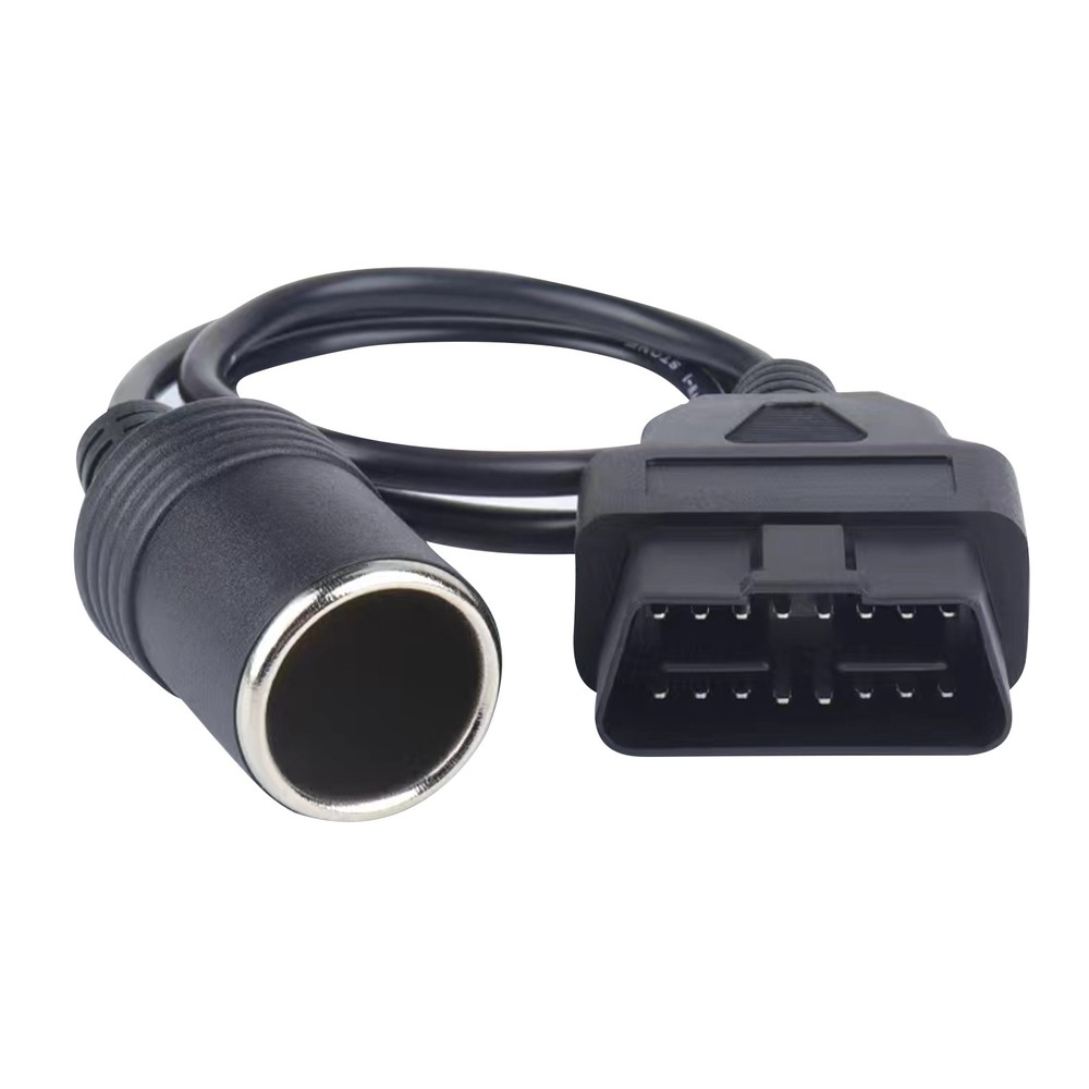 Universal ABS OBD2 Car Cigarette Lighter 16 Pin Socket Power 1 Way Adapter aa