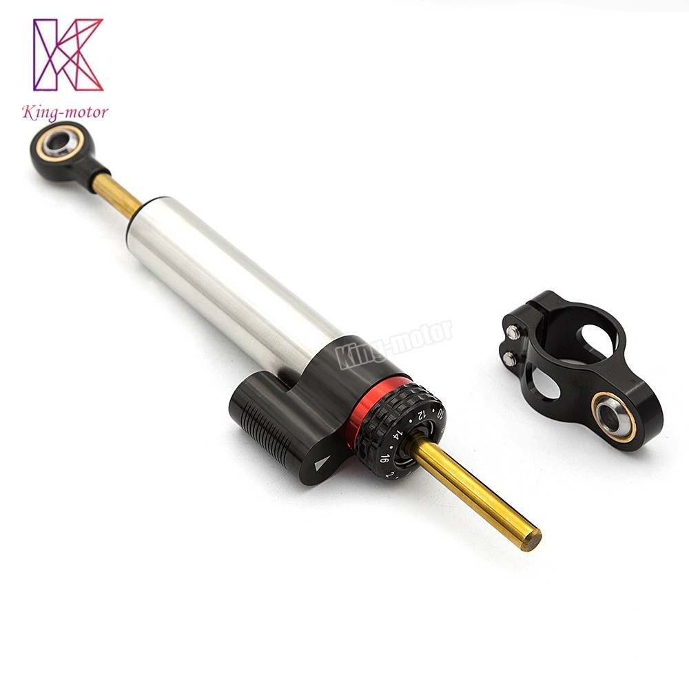 Motorbike Adjustable Steering Damper Linear Stabilizer Reversed Safety Control