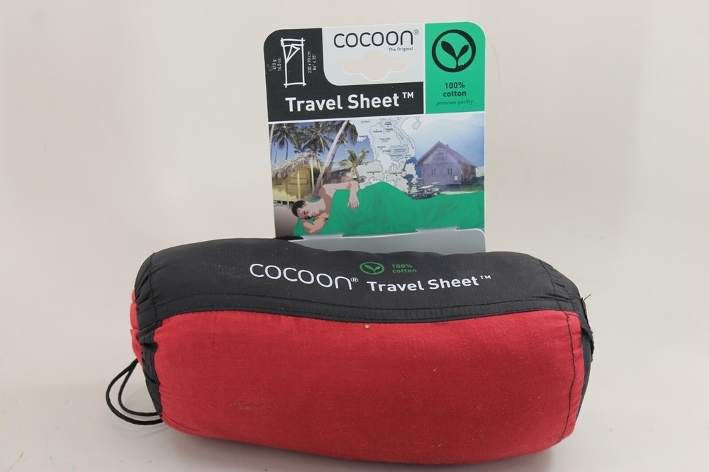 Cocoon Cotton TravelSheet, Monk's Red