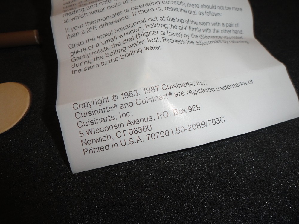 Cuisinart MEAT/YEAST/MICROWAVE Pocket Thermometer