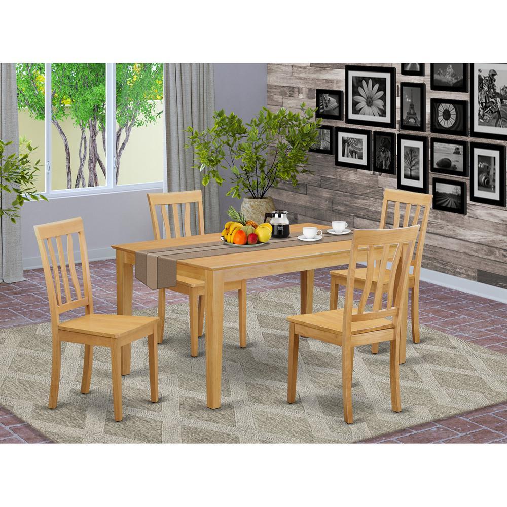 5 PC Dinette set - Kitchen Table and 4 Dining Chairs