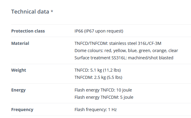 flashing beacon TNFCDM