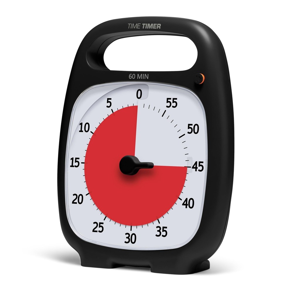 TIME TIMER PLUS 60 Minute Desk Visual Timer - Countdown Timer with Portable H...