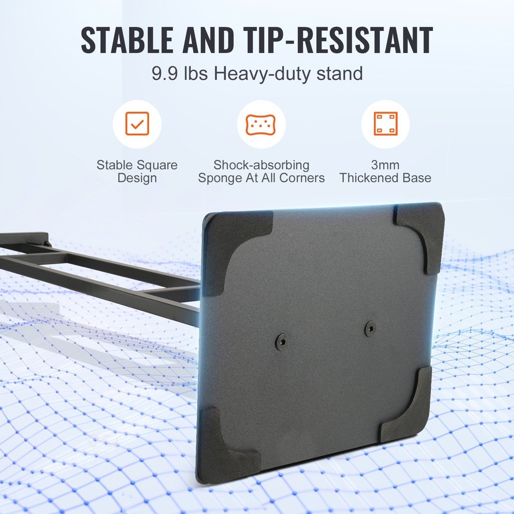 Shock-Absorbent Base Poster Stand Adjustable 75in Double-Sided Function