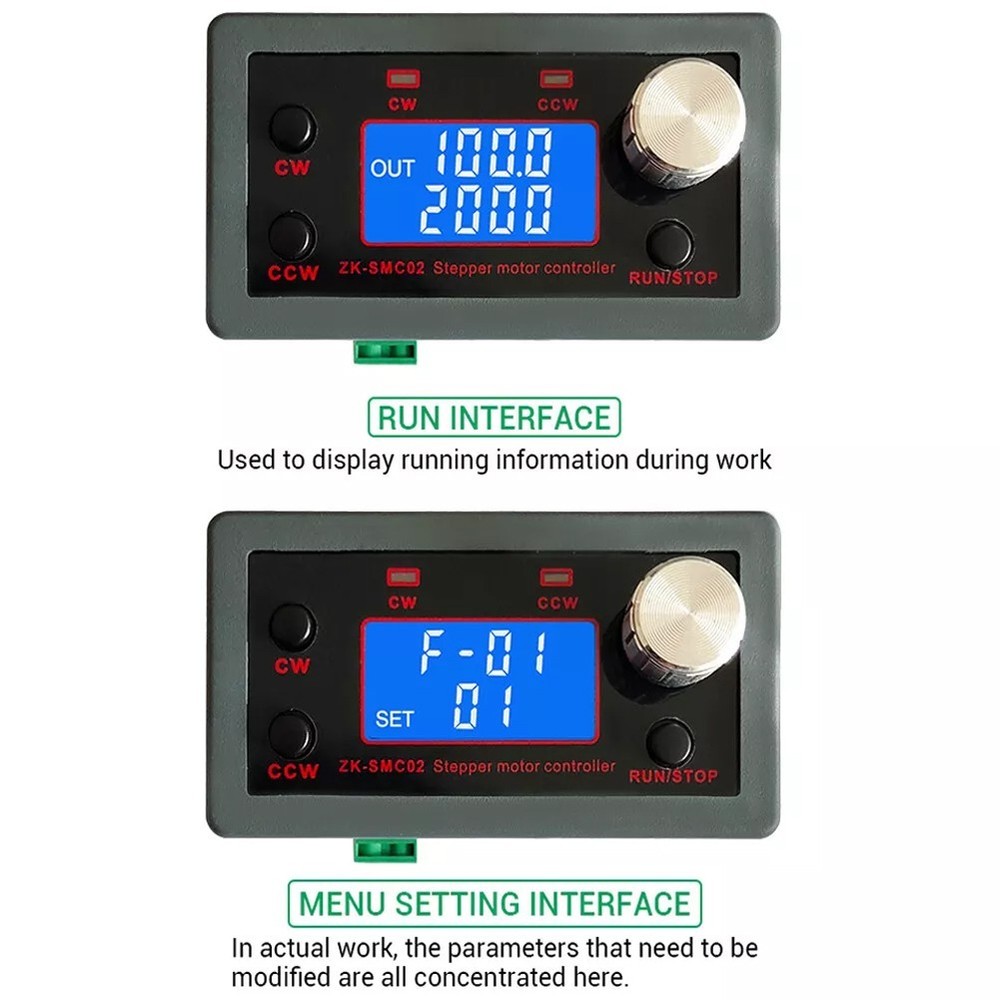 Stepper Motor Speed Controller Driver with Serial Communication Features