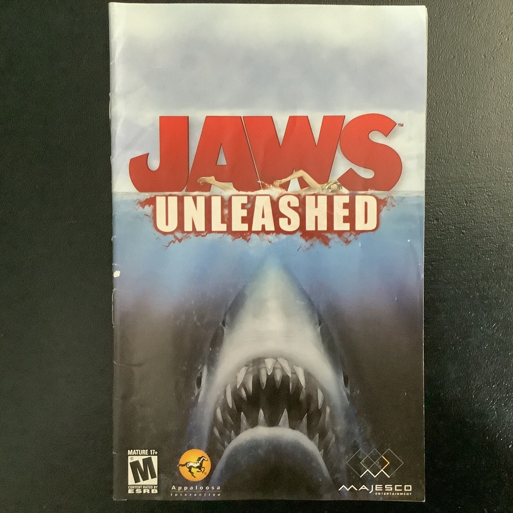 JAWS Unleashed PS2 PlayStation 2 Instruction Manual Only